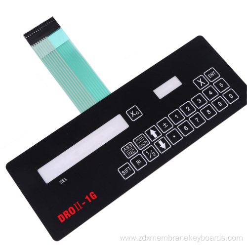 PET Membrane Switch with Transparent Window and Buttons
